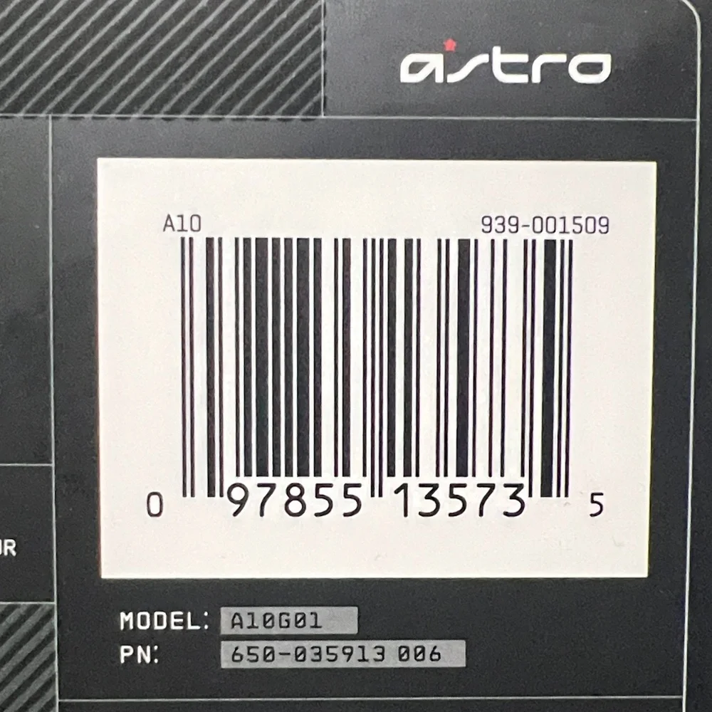 Astro A10 Wired Stereo Gaming Headset - Blue/black